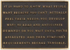 Selections from the Living Series: It is hard to know what people want...