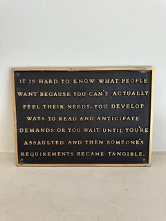 Selections from the Living Series: It is hard to know what people want...