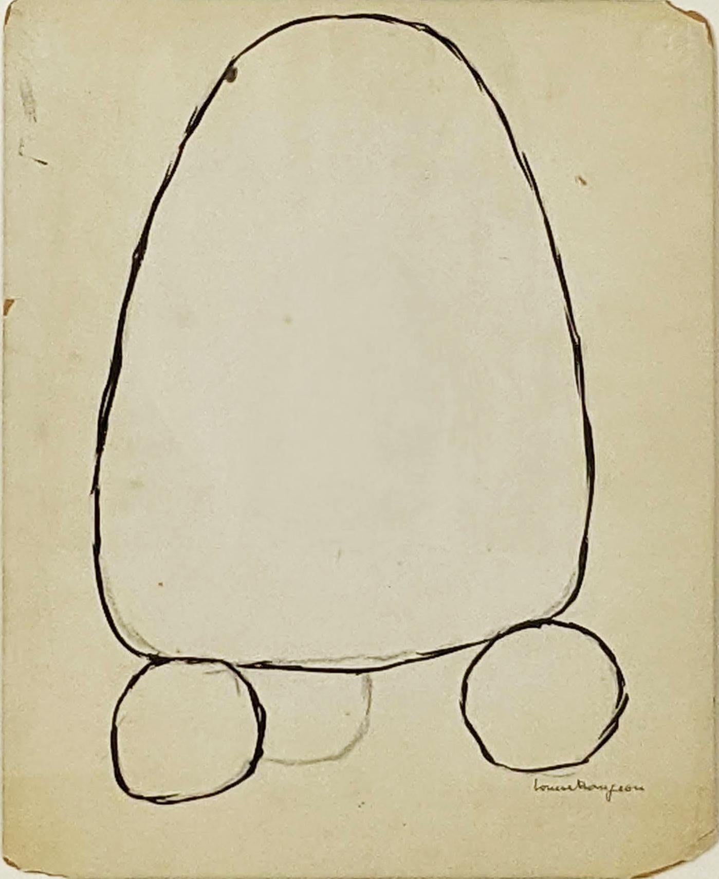  Untitled (Double-sided ink on board) - Art by Louise Bourgeois