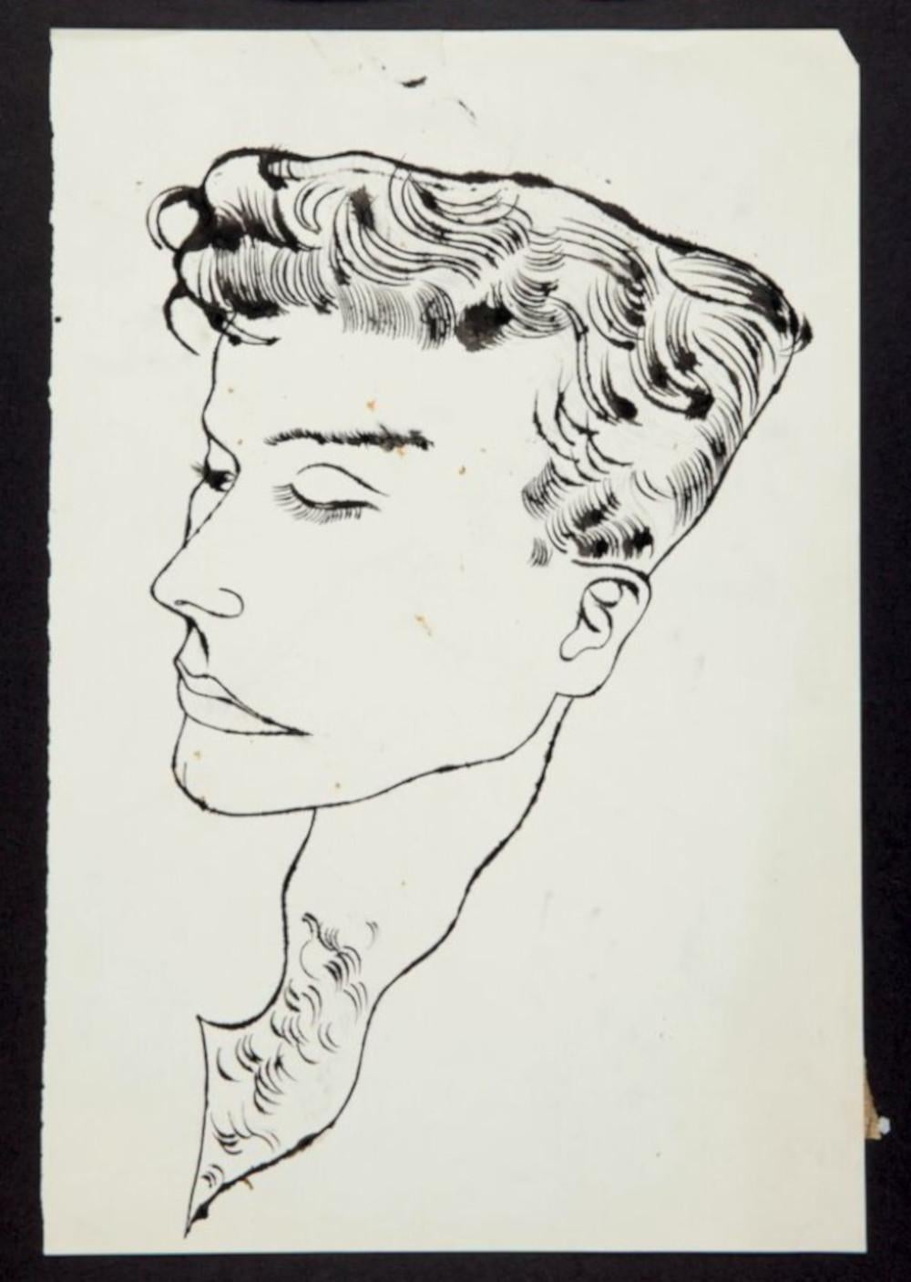 Male Portrait - Art by Andy Warhol