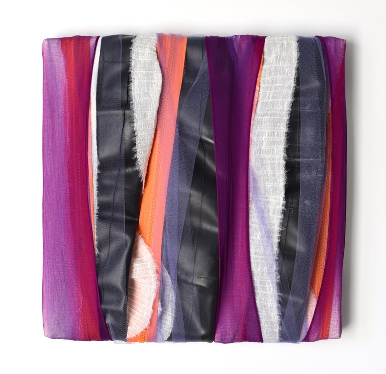 Anna Lena Sauer Wall Sculpture 15 Abstract Fabric Painting