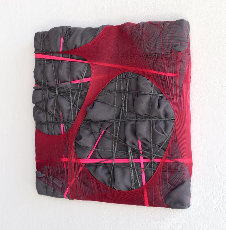 AnnaLena Sauer Nylon Painting 28 fabric abstract wall sculpture