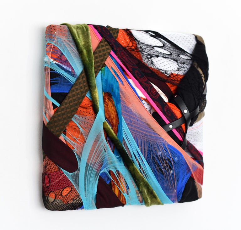 Anna-Lena Sauer - Genuine (abstract textile painting, fabric mixed ...