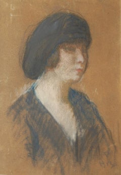 Louis Kronberg (American 1872 - 1965); Portrait; pastel on paper