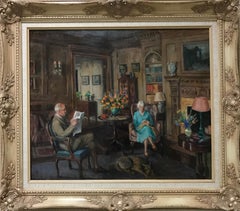 Edith Catlin Phelps (American 1875 - 1961); Relaxation; Oil on canvas