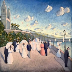 Paul Frans (French 1958); La Promenade; Oil on canvas