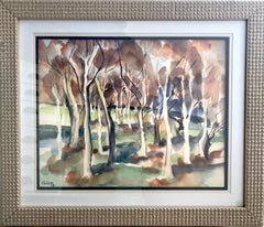 Clark Hulings (American 1922 - 2011); Landscape; watercolor on paper