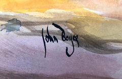 John Boyce (American 1938); After Poussin; watercolor on paper