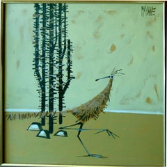 McCaine (American 20 th c); Hard Life; oil on canvas;