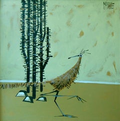 McCaine (American 20 th c); Hard Life; oil on canvas;