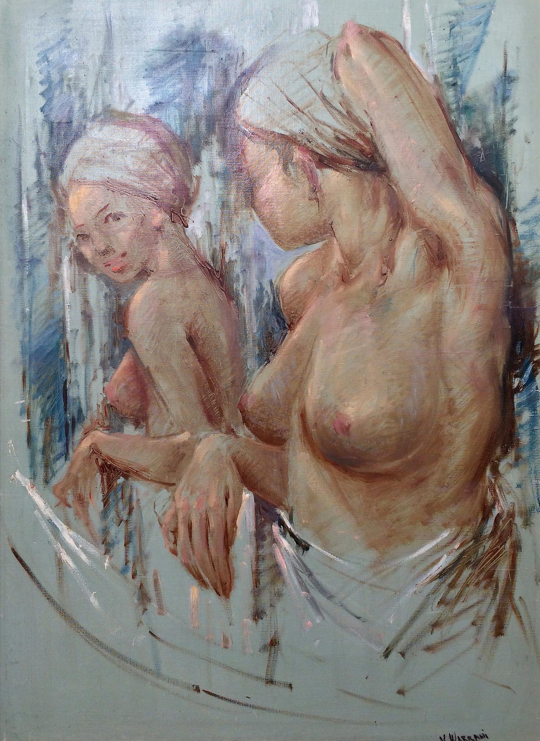 V. Warrami; 
Mirror reflection; 
oil on canvas; 
32 x 24 in; framed: 36 x 28 in;