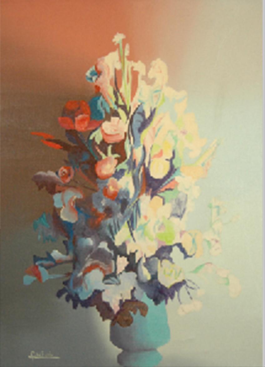 Louis Goldfarb Still-Life Painting –  Le Bouquet