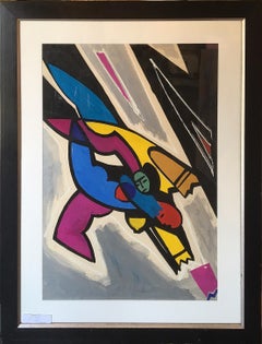 Hovik Kochinian (Armenian 1953); acrylic on paper;