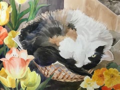 Phyllis Londraville (American 1920 - 2002); Our Cats; watercolor