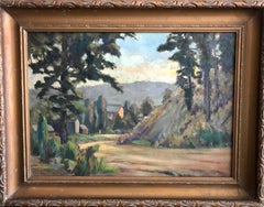 John Gordon Sinclair (Canadian 1889 - 1980); The Valley Edmonton; oil on canvas