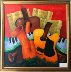 Everett Niewoehner (American 1939); T-Bone Shuffle; oil on canvas