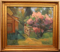 Sergei Bongart (Russian 1918 - 1985); Village scene; oil on canvas