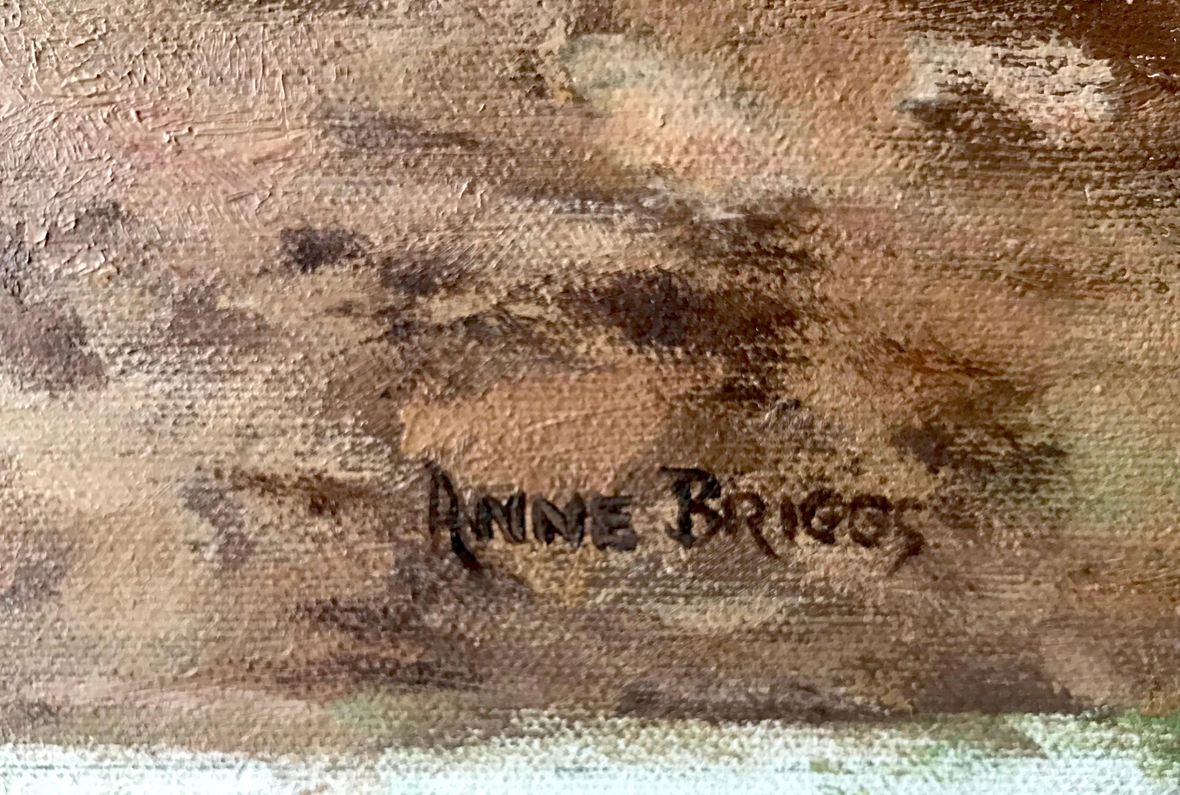 Anne Briggs (British 20th c); Three Race Horses; oil on canvas 1