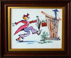 Julian Ritter ( Amerikaner 1909 - 2000); Julian Ritter Maler; Aquarell, Tinte;