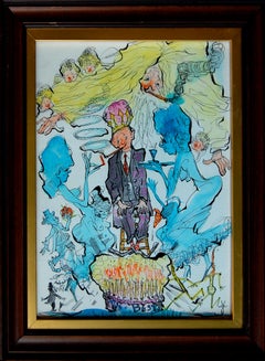 Julian Ritter (American 1909 - 2000); The Best; watercolor, ink on board;