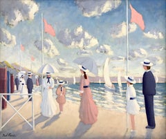 Paul Frans (French 1958); Deauville; Oil on canvas 