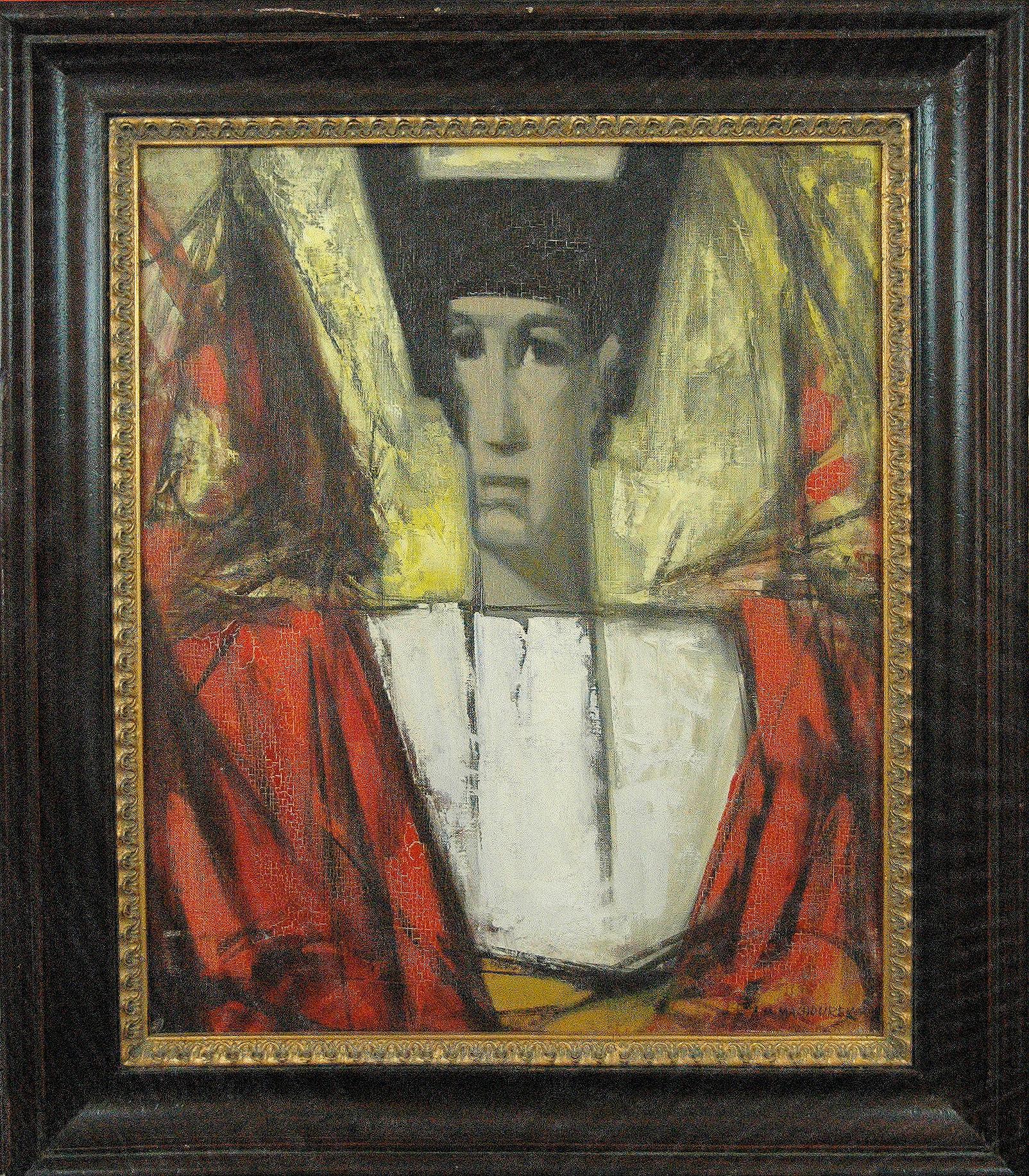 Antonin Marek Machourek (Czech 1913 - 1991); Figure I; oil on canvas; For Sale 1