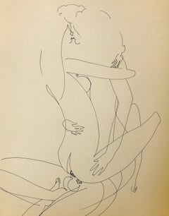 John Boyce (American 1938); Erotic drawing 6; ink on paper;