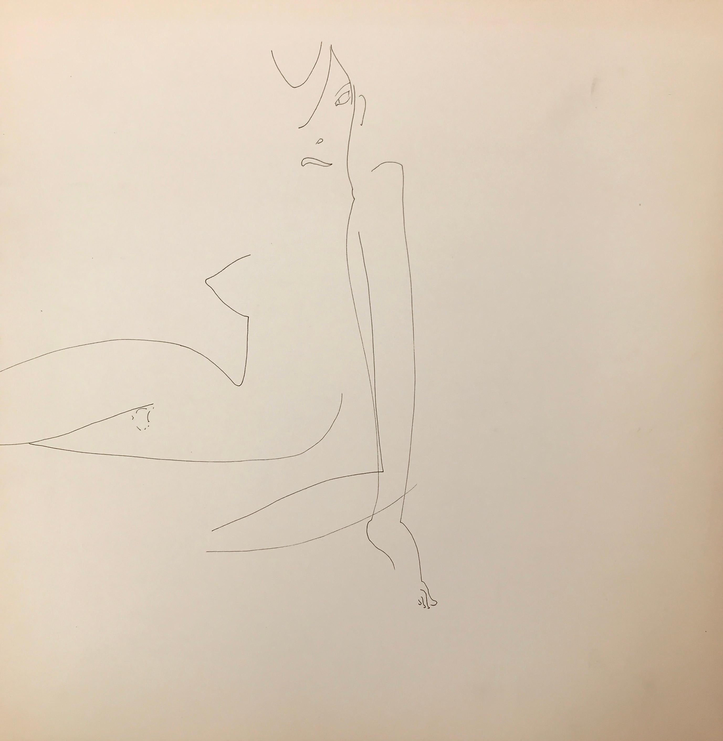 John Boyce (American 1938); Erotic drawing 11; ink on paper; For Sale 1