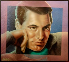 Tim Neil (American 1954); Cary Grant; airbrushed paint on wood