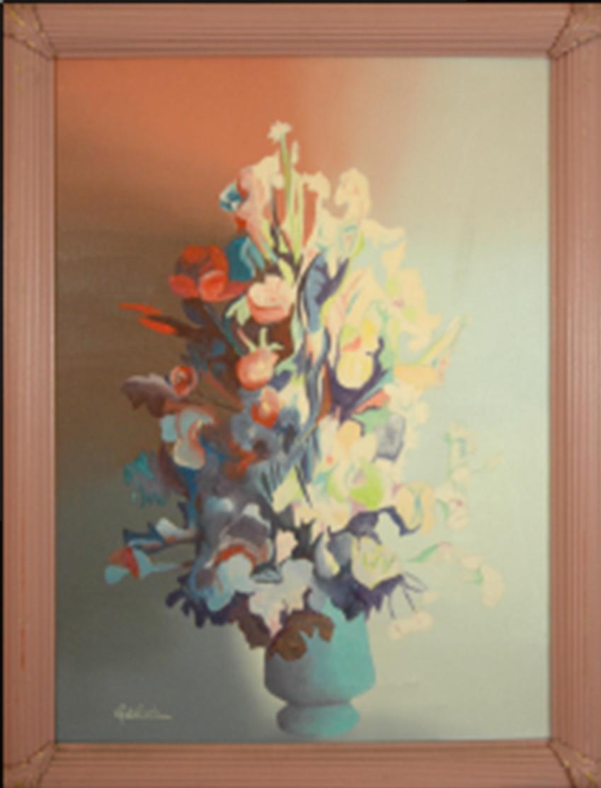  Le Bouquet – Painting von Louis Goldfarb