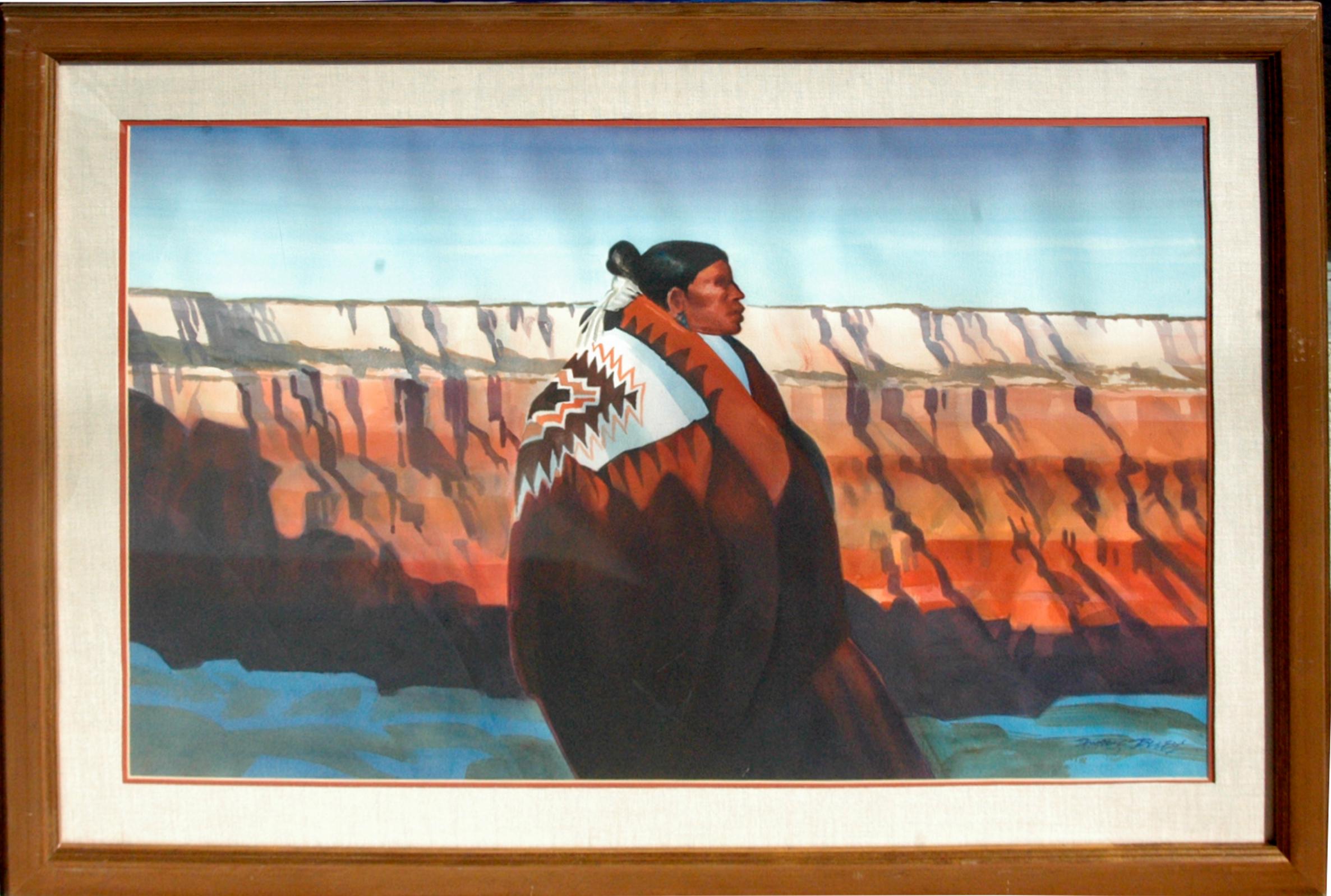 Navajo Artist - Painting by Donal Jolley