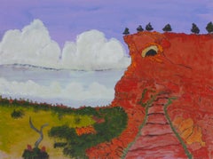 Ngakgunalikujarra, vibrant landscape painting of Western Australian desert