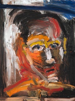 Michael Hafftka, One Who Doesn't Know How to Ask, expressionist portrait of man