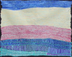 Ray Ken Aboriginal sand dune painting meditative abstract style like Mark Rothko