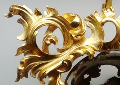 Outside–Inside, Renaissance style, gold carved wood, reclaimed rusted enamel pot