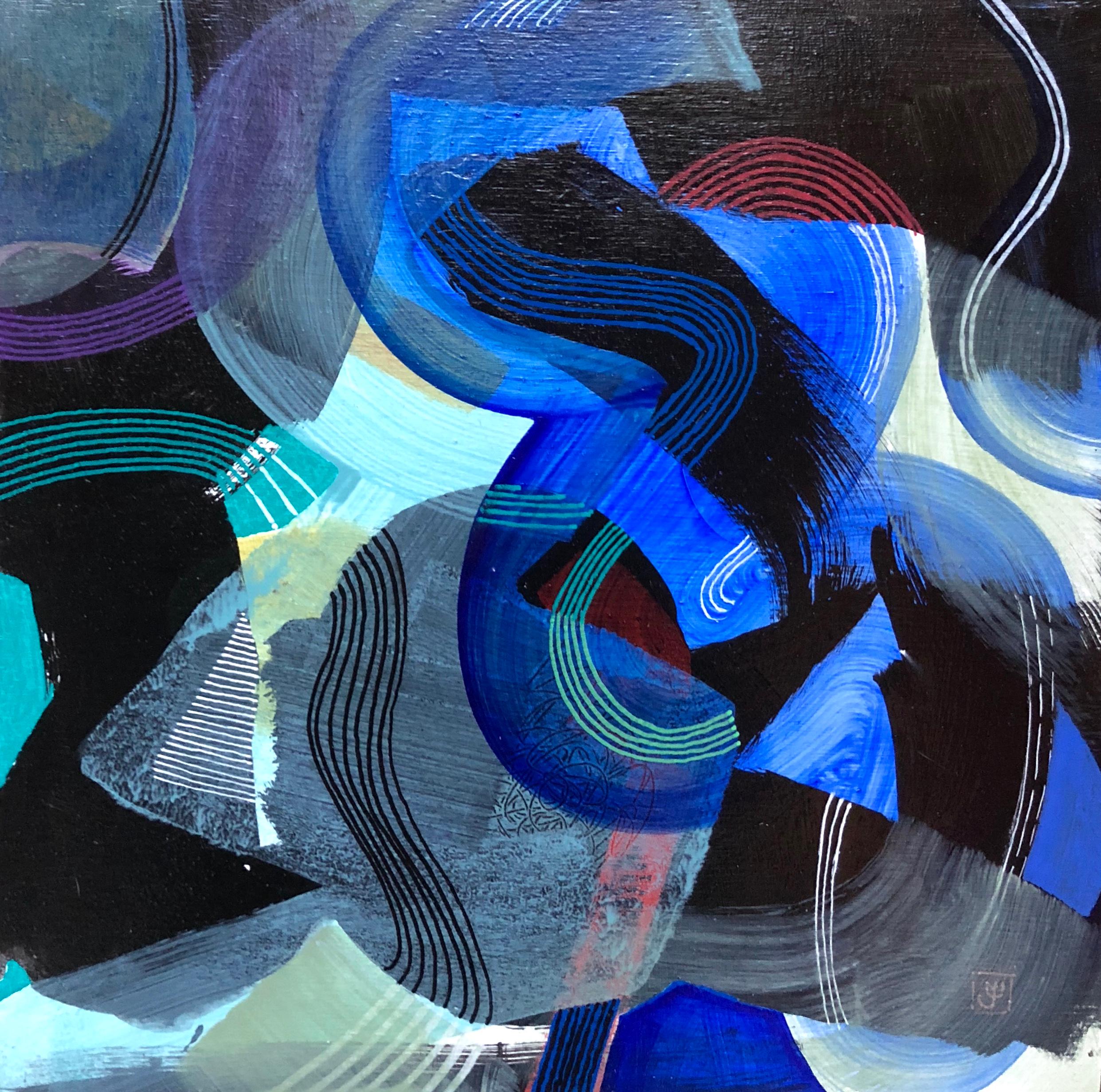 Janine Etherington Abstract Painting - Indecision