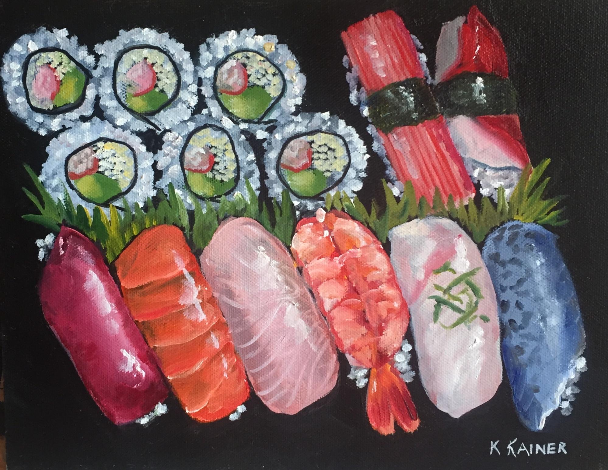 Sushi II - Art by Kristine Kainer