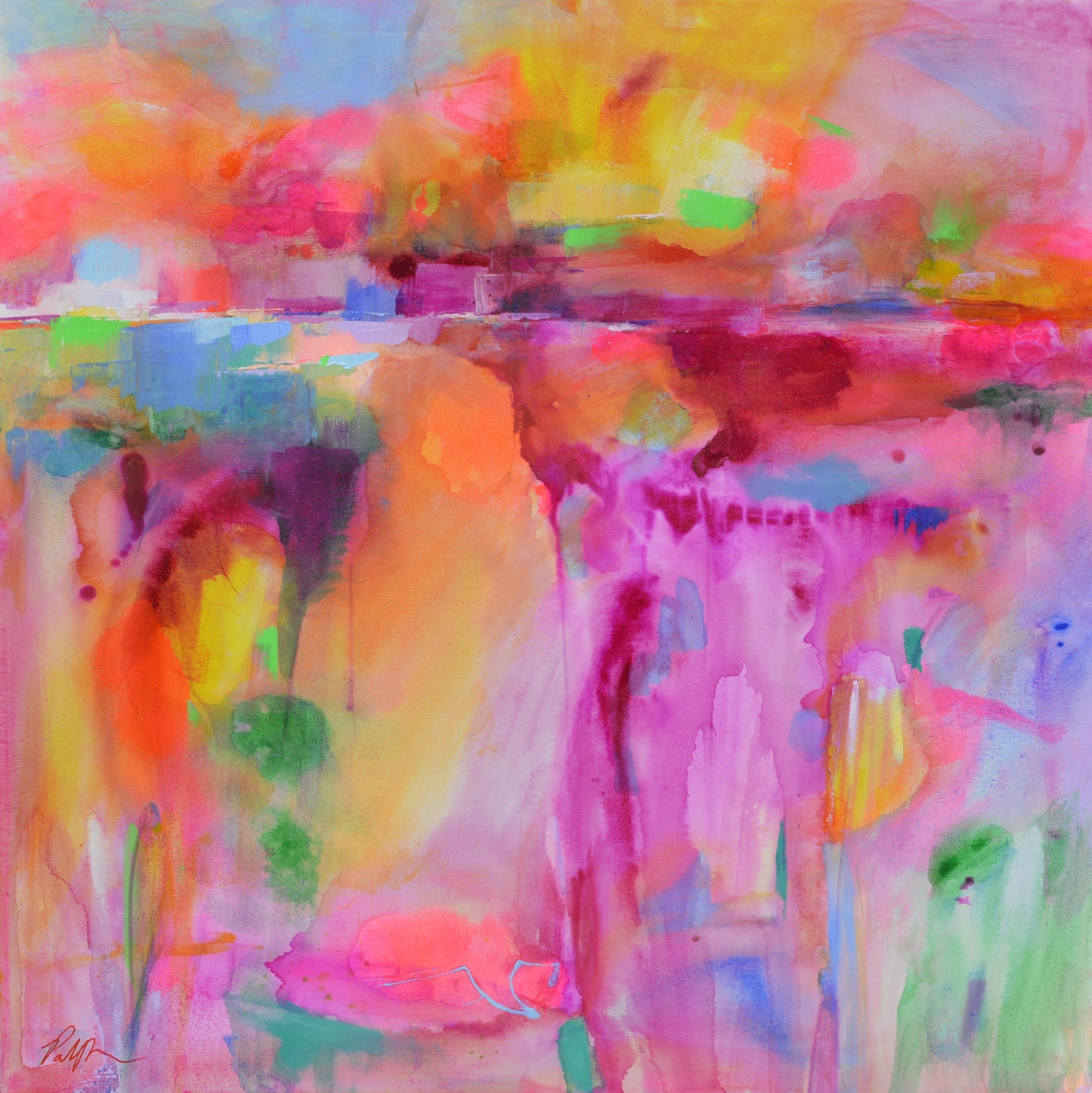 Patrick O'Boyle Abstract Painting - Landscape Abstraction with Color Washes