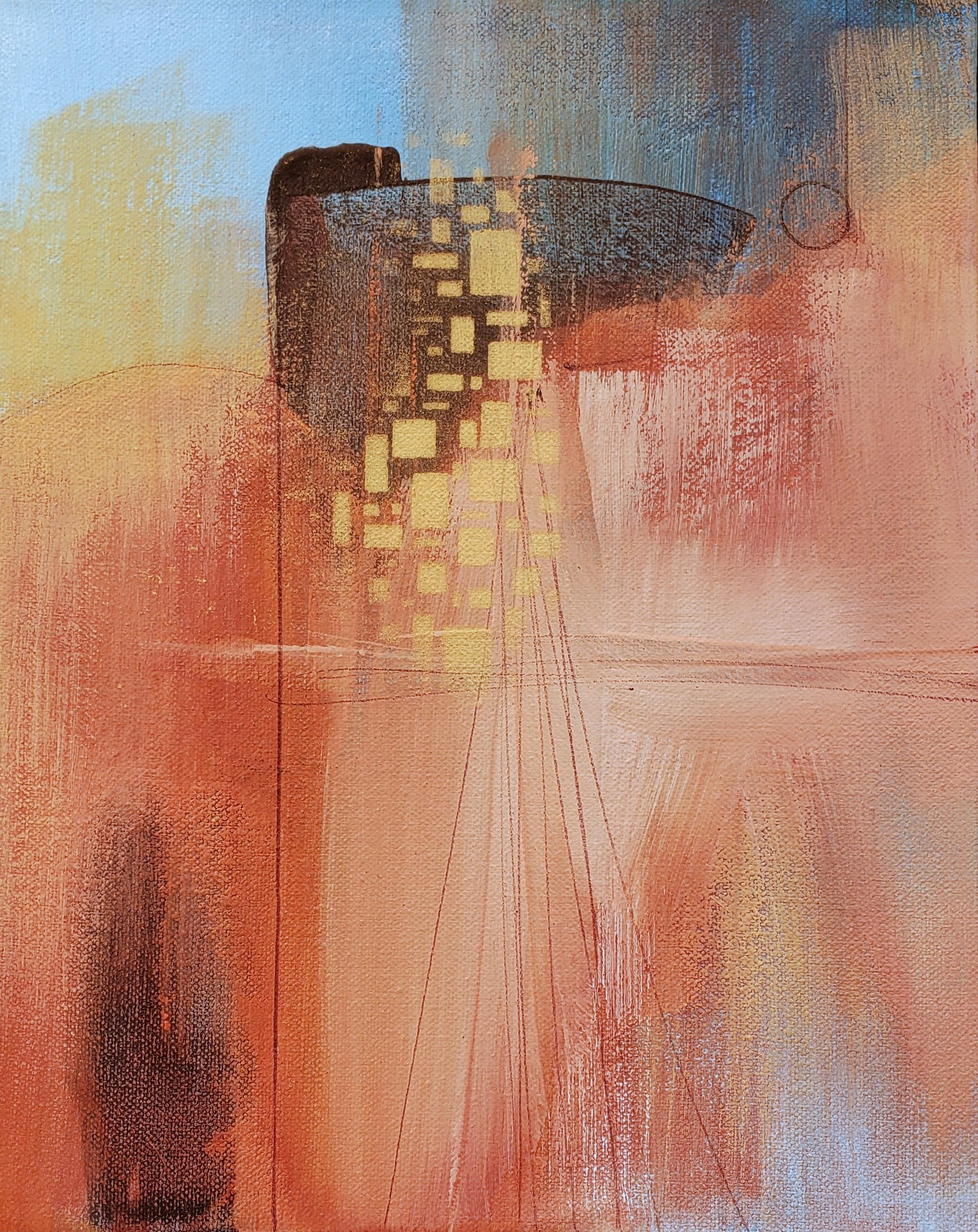 Nicholas Foschi Abstract Painting - Desert Oasis 2