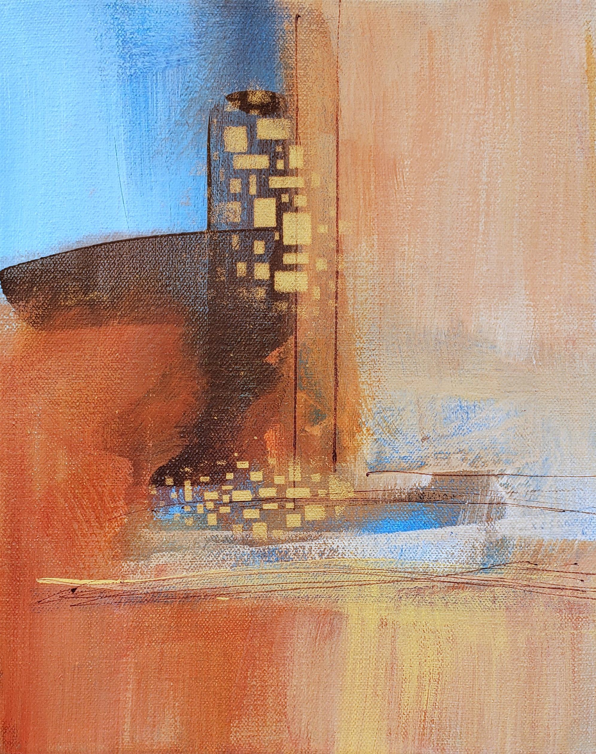 Nicholas Foschi Abstract Painting - Desert Oasis 1