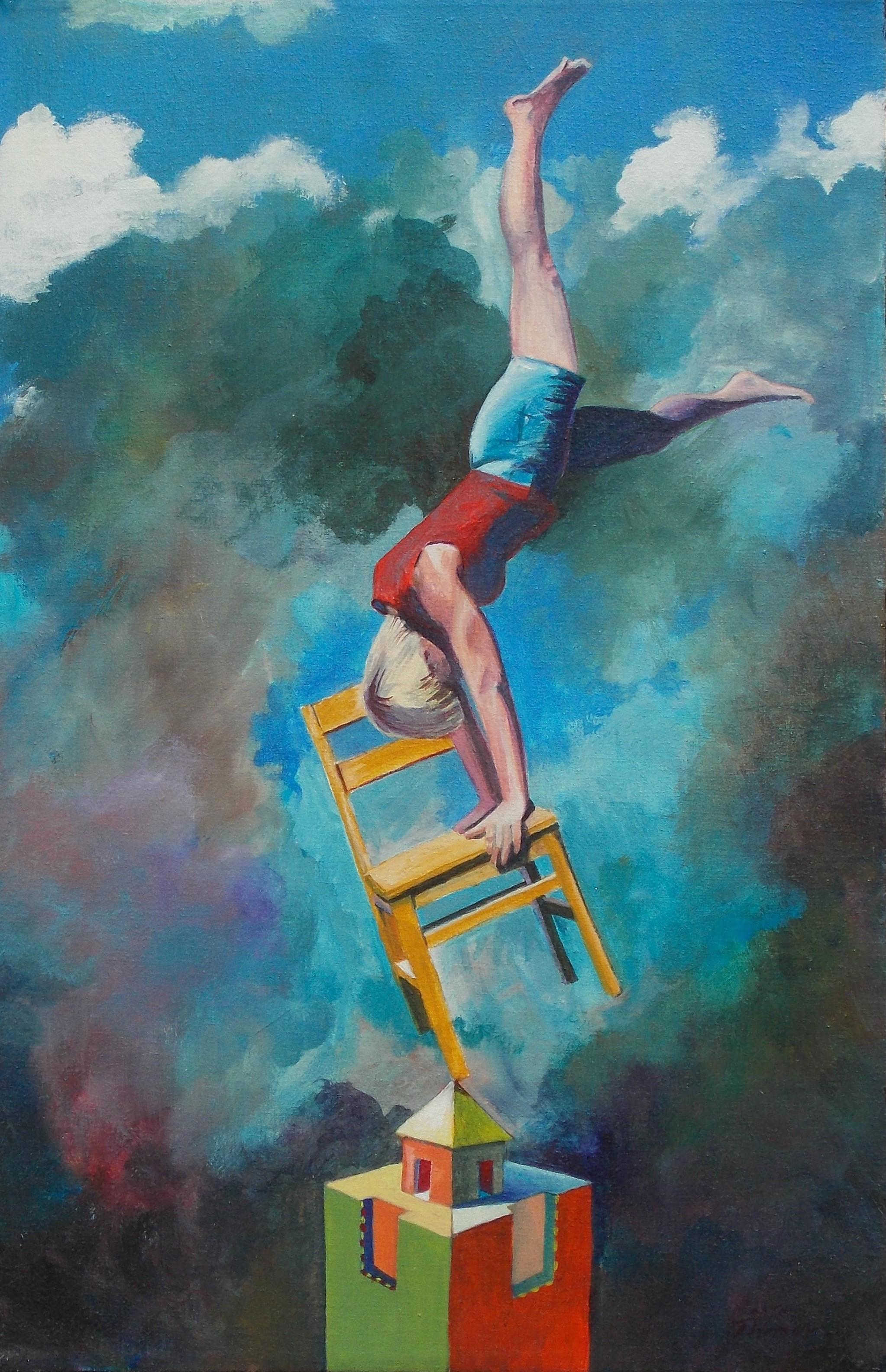 Benjamin  Thomas Portrait Painting - Anima and Her Chair