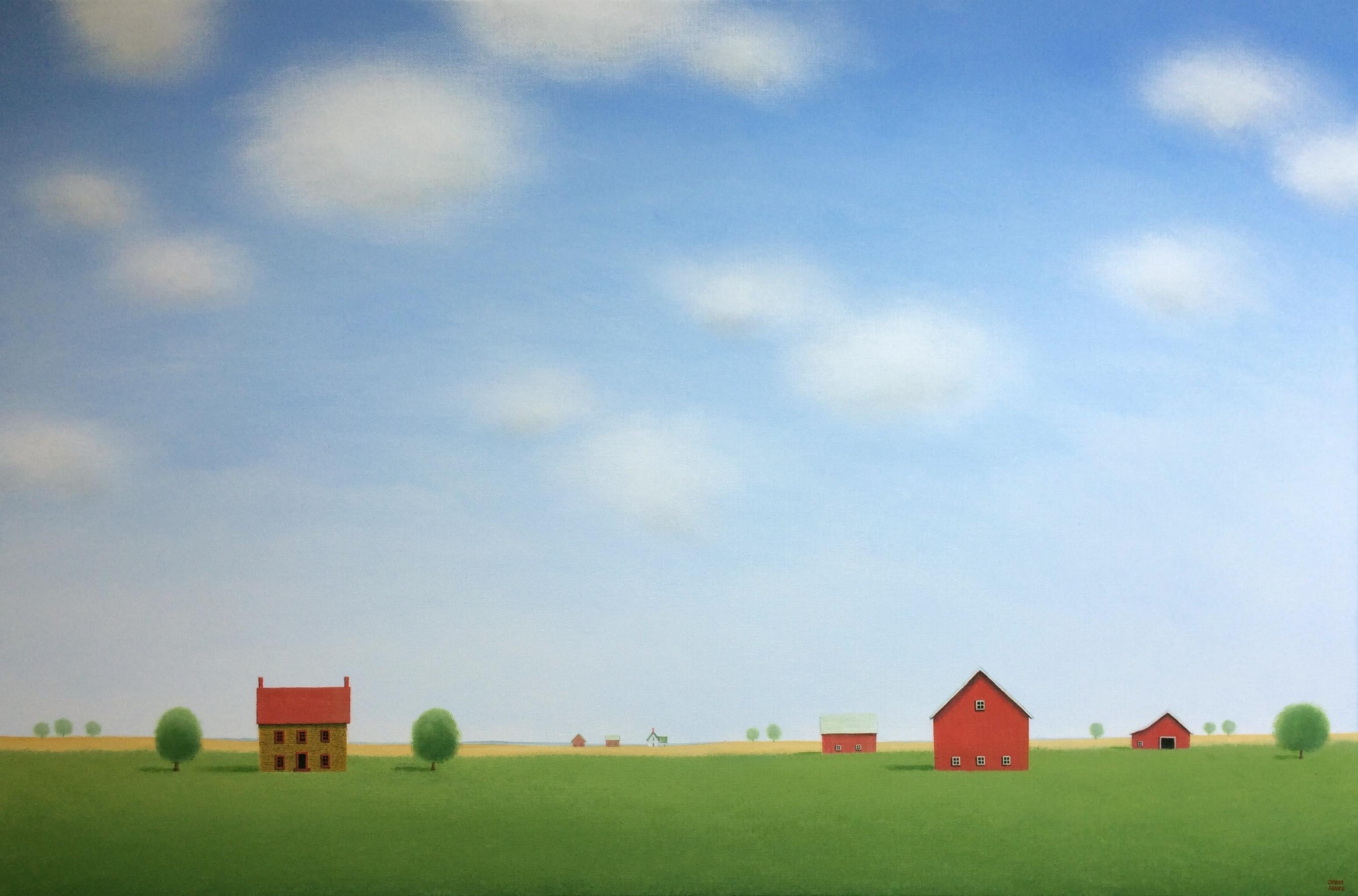 Sharon  France Landscape Painting - The Quiet of the Farm