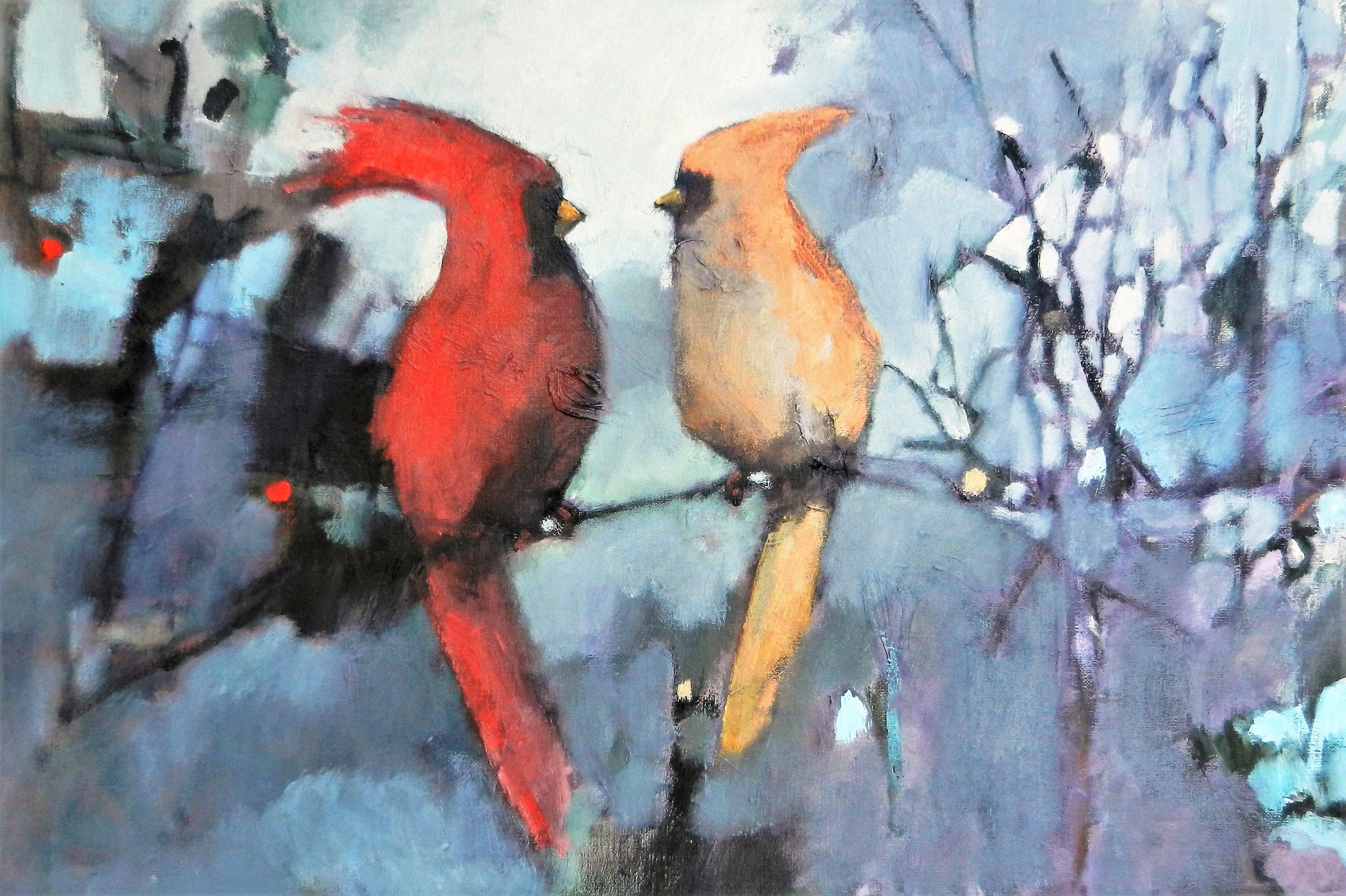 Winter Birds - Art by Mary Pratt