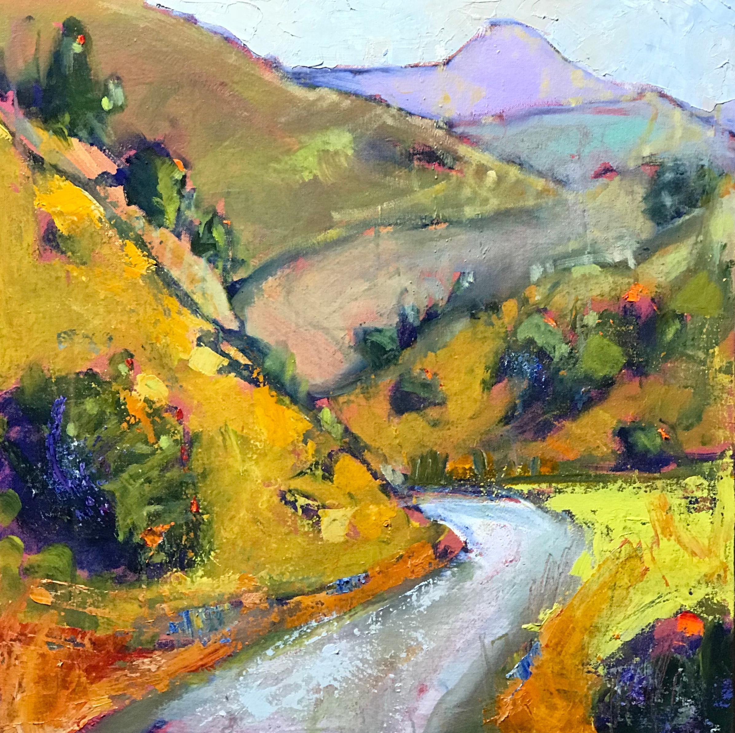 James Hartman Landscape Painting - Curve in the Road