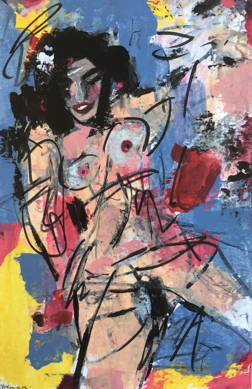 Athena Rink Nude Painting - Kink