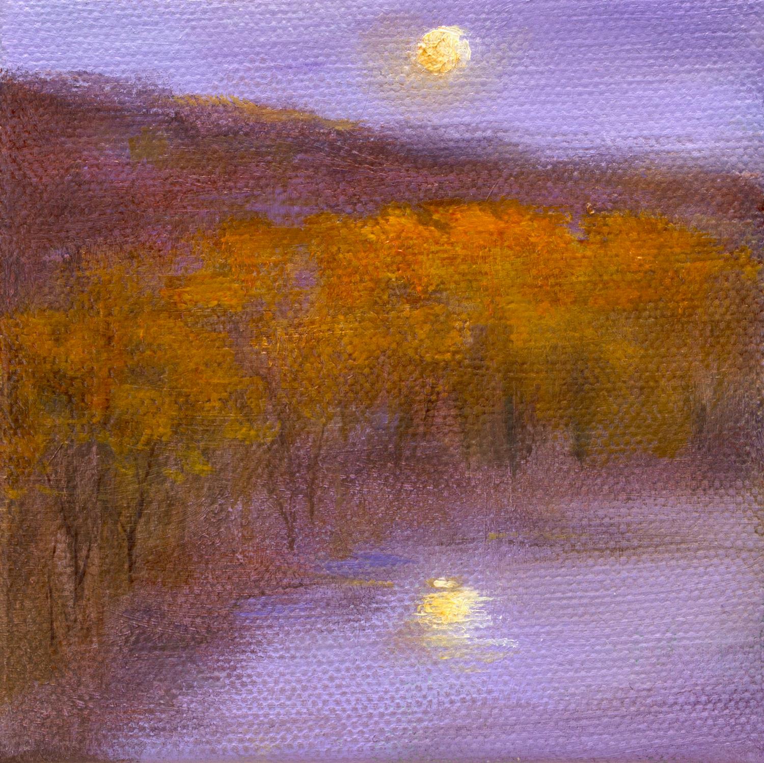 Sheila Finch Landscape Painting - Full Moon