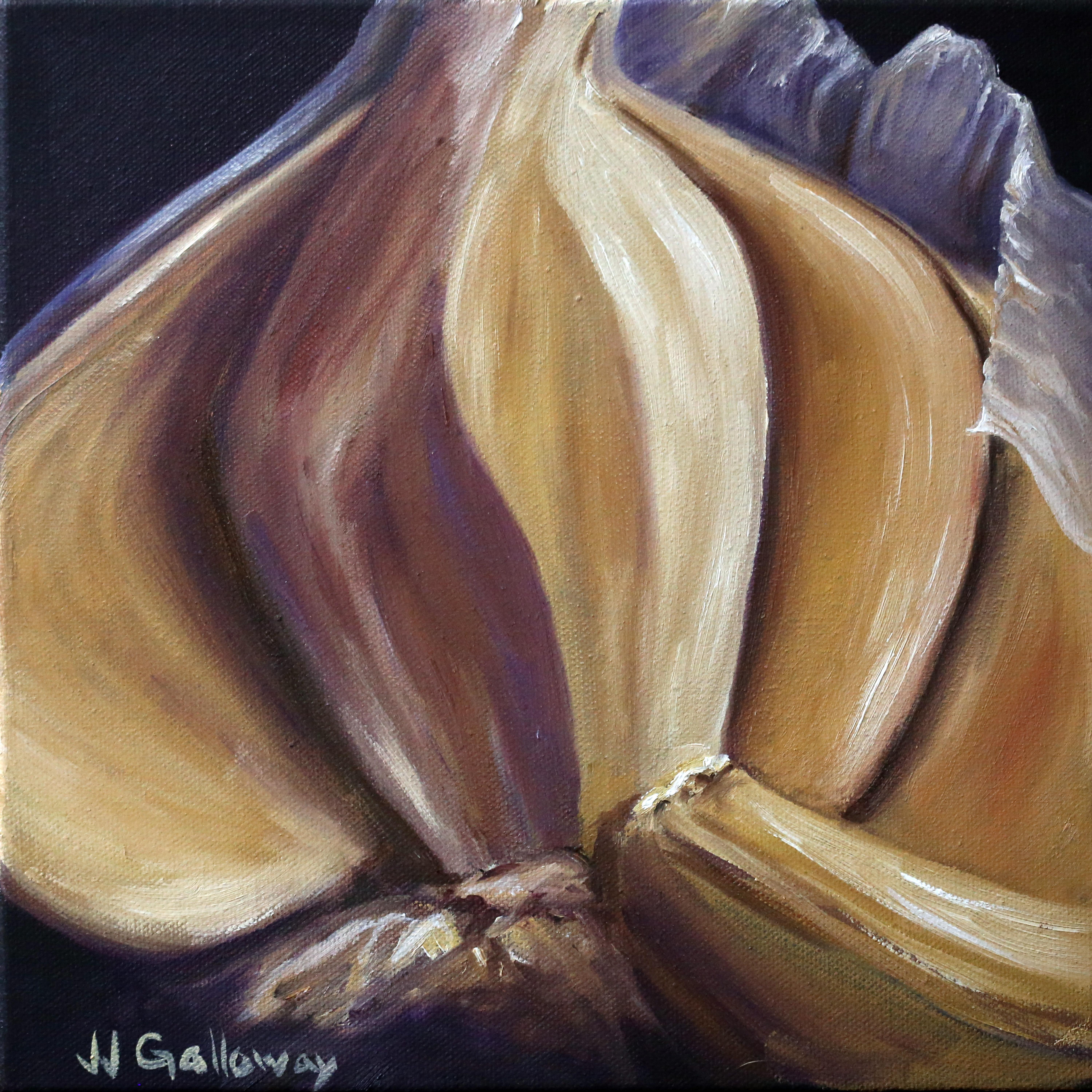 JJ Galloway Still-Life Painting - Garlic Cloves