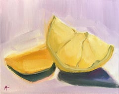 Fruit Wedges on Lilac Cloth
