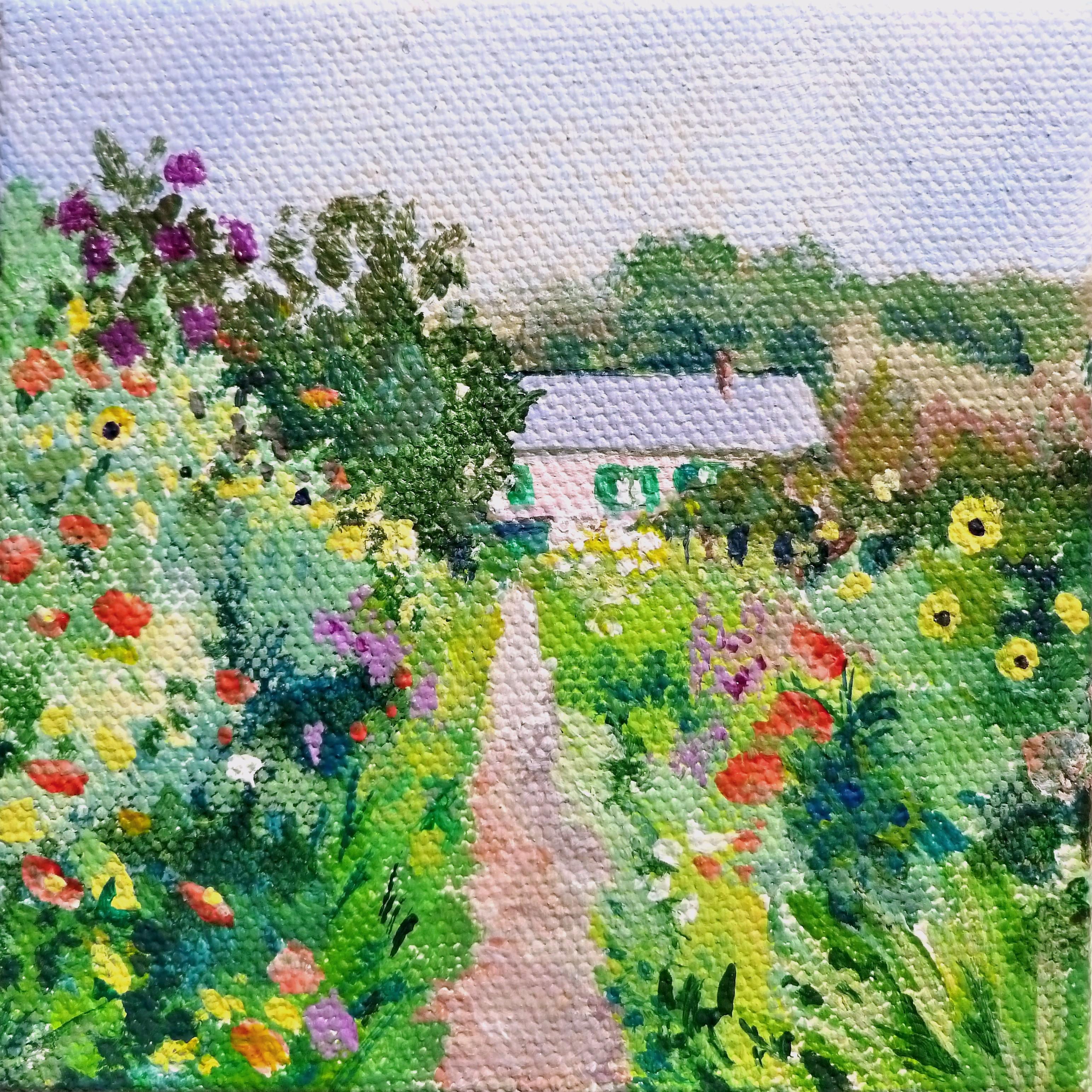 Catherine McCargar Landscape Painting - Monet's Garden