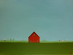 Red Barn on an Overcast Day